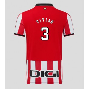 Billiga Athletic Bilbao Dani Vivian #3 Hemmatröja 2025-26 Kortärmad